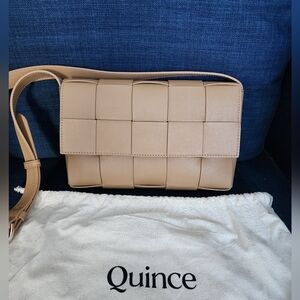 Quince Handwoven Italian Leather Flap Crossbody